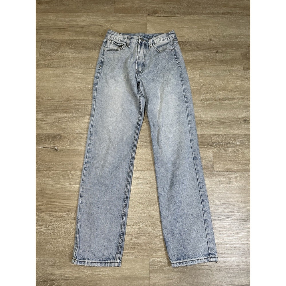 John Galt J. Galt Straight Leg Jeans Womens Size S 26x28 Light Blue Cotton